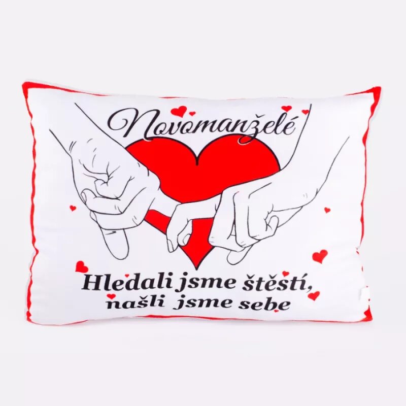 Polštár Novomanželia - Hľadali sme šťastie