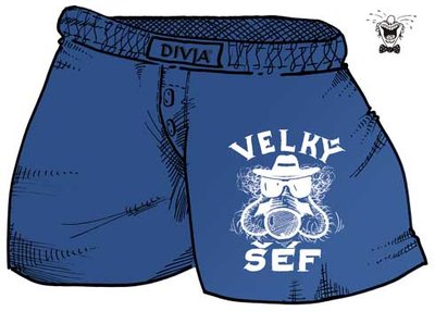 Trenírky Veľký šéf, modré