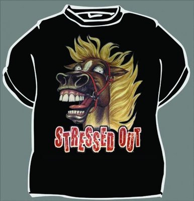 Tričko Stress out kôň