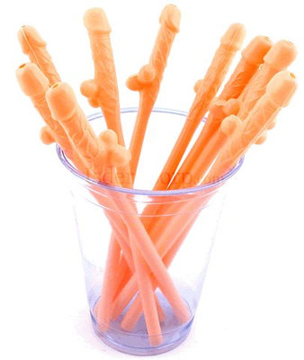 Slamky penis 10 kusov (slamky)