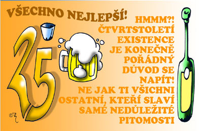 Preukaz 25 Všetko najlepšie