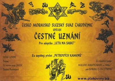 Čestné uznanie pre čarodejnice