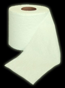 Toaletný papier svietiaci