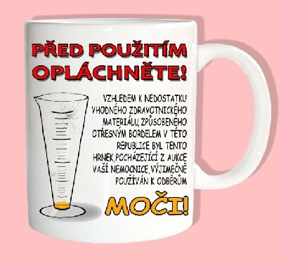 Hrnček pred použitím opláchnite