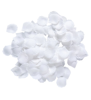 Okvetné lístky ruží (balenie 150ks), biele