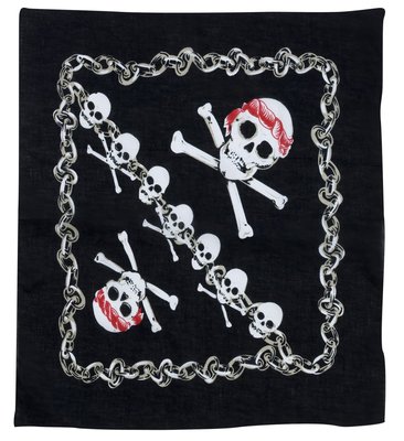 Pirátska šatka s lebkami