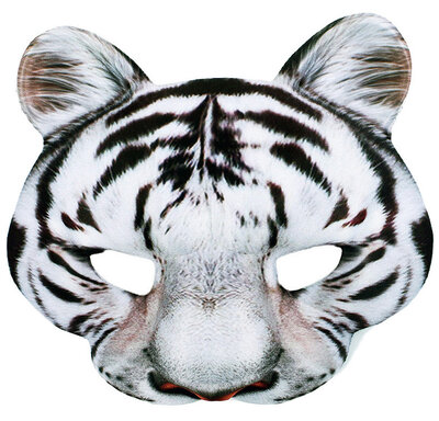 Maska biely tyger