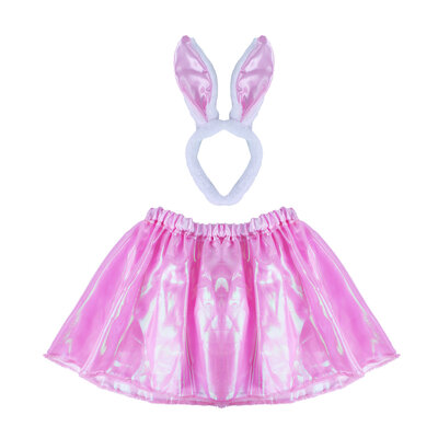 Detský kostým tutu sukne so zajačikovou čelenkou