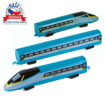 Vlak Českej dráhy SC Pendolino so zvukom a svetlom
