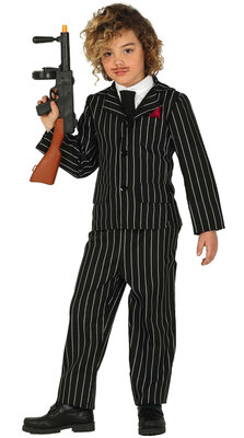 Chlapčenský gangsterský kostým z 20. rokov