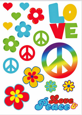 Hippie tetovanie, rôzne motívy
