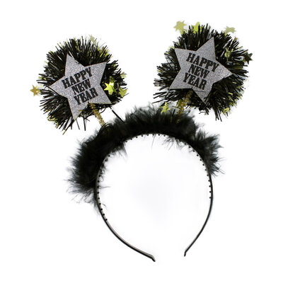 Čelenka šťastný nový rok strieborná