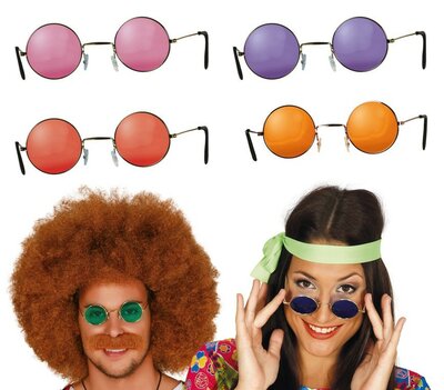 Hippies okrúhle okuliare - rôzne varianty