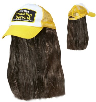 Čiapka vodiča nákladného auta s vlasmi