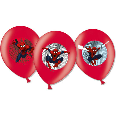 Balóniky Spiderman 6 ks, 27,5 cm