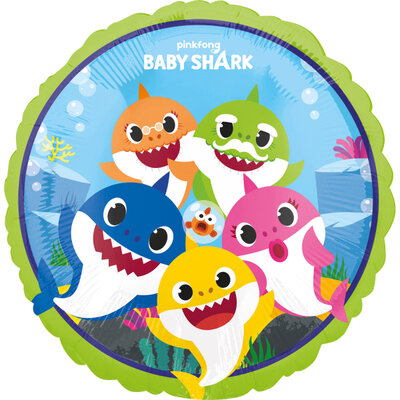 Fóliový balónik baby shark, 43 cm