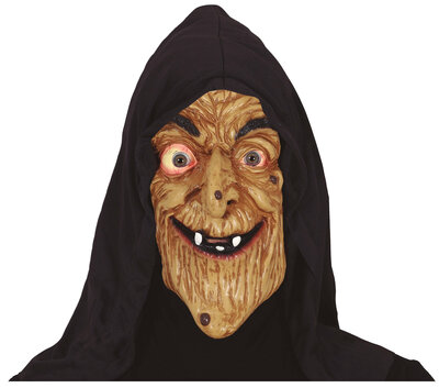 Maska ježibaba so šatkou