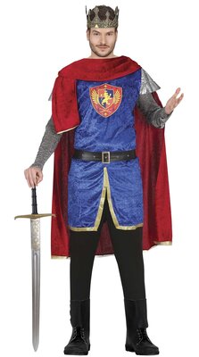 Pánsky kostým King, modrý
