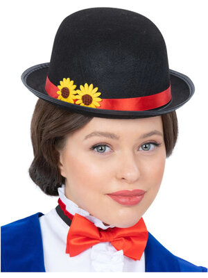 Sada viktoriánska služobná (klobúk, motýlik)