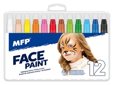 Farby na tvár MFP 12ks sada