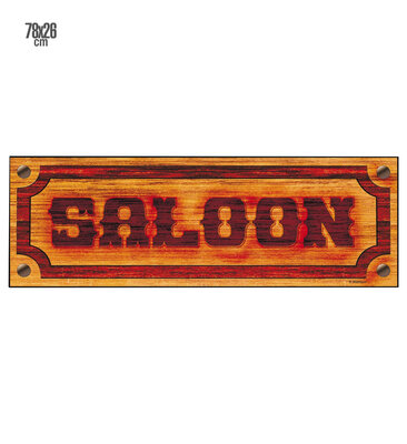 Ceduľa Saloon (78x26 cm)