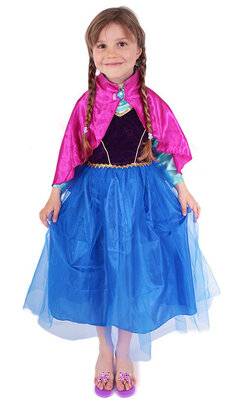 Detský kostým princezná zimné kráľovstvo Anna