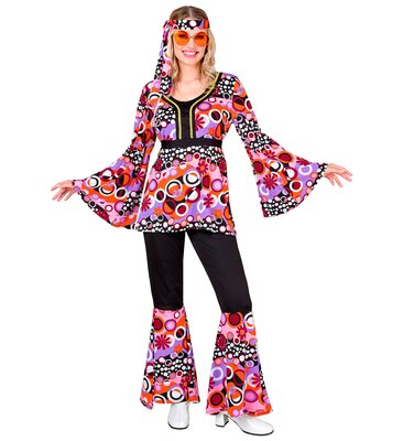 Dámsky kostým  70. roky vzor bublin