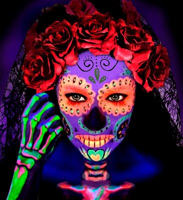 Ružová neónová Make Up ceruzka svietiaca v tme