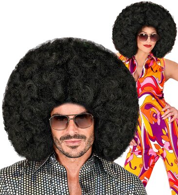 Čierna oversize afro parochňa