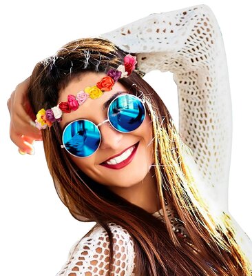 Dámska čelenka s kvetmi