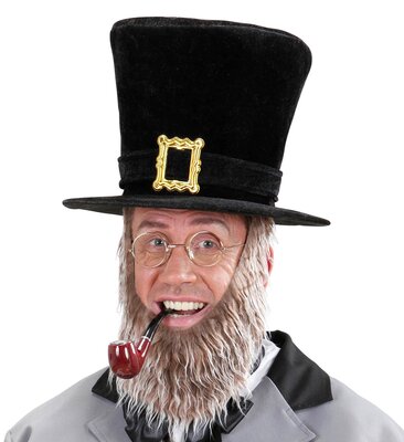 Zamatový klobúk s hnedou bradou