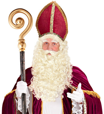 Luxusná parochňa s fúzmi a obočím Santa Clausa