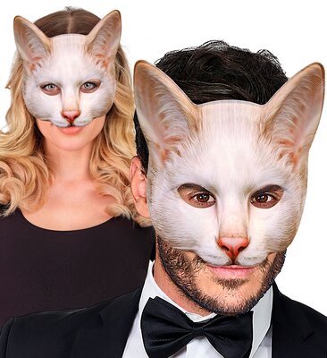 Látková maska mačky