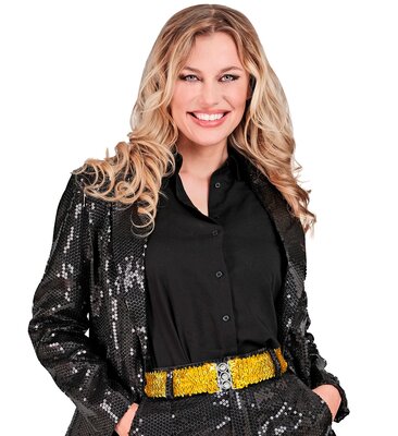 Zlatý opasok s trblietkami