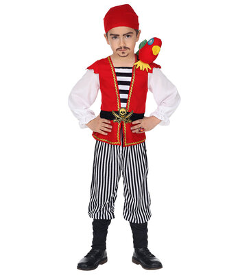 Detská pirátska súprava s papagájom