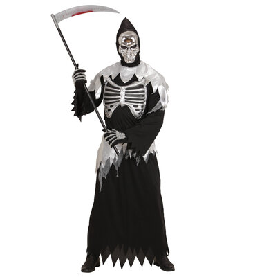 Pánsky kostým Grim Reaper s maskou na Halloween