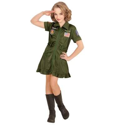 Dievča kostým Top gun