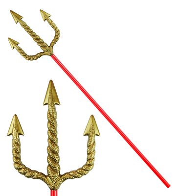 Diabolské vidly so zlatým trojzubcom, 120 cm
