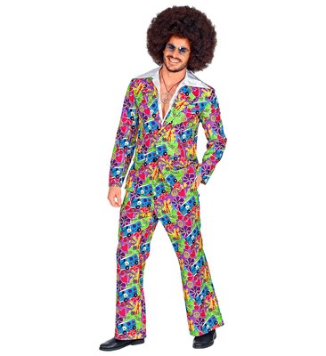 Pánsky hippie oblek s potlačou