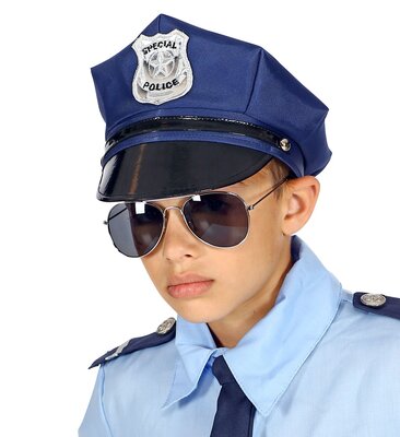 Detská policajná čiapka s nastaviteľnou veľkosťou