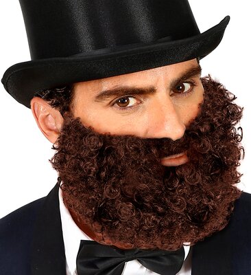 Hnedá brada s fúzmi