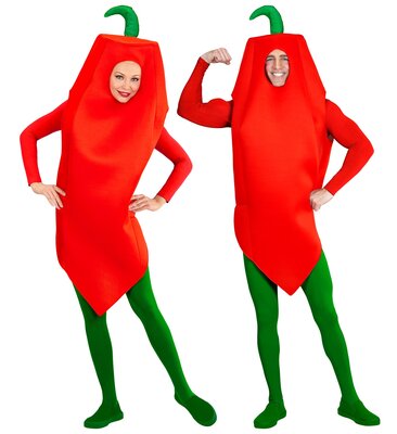 Kostým z chilli papričiek