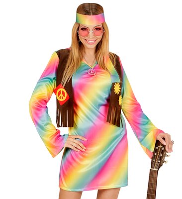 Dámske hippie šaty s vestou