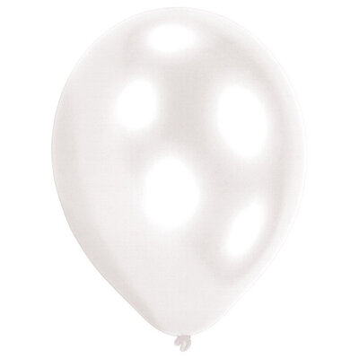 Nafukovací balón - perleťovo biely