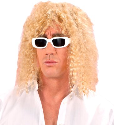 Pánska blond parochňa s dlhými vlasmi speváka