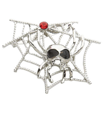 Brošňa pavučina s pavúkom