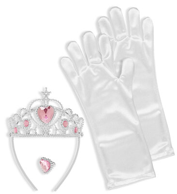 Snehová princezná (korunka, rukavice, prsteň)