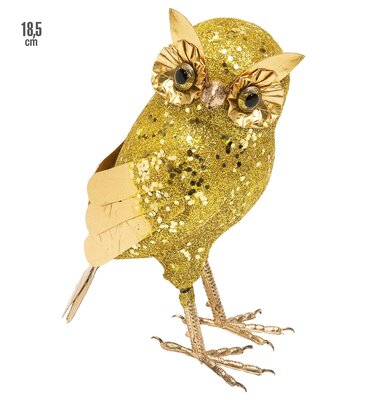 Zlatá sova (18,5 cm)