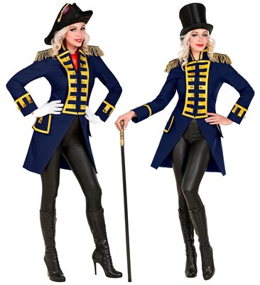 Dámsky modrý kabát