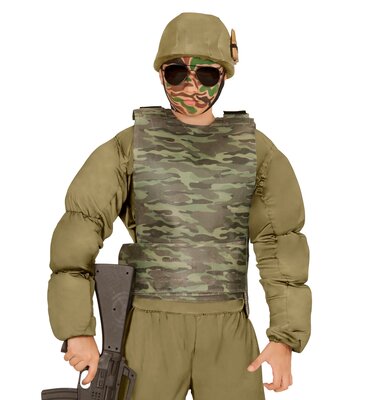 Detská maskáčová nepriestrelná vesta (univerzálna veľkosť)